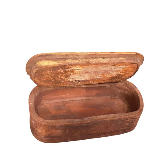 Antique Birch Bark Wooden Snuff Box. Sweden. 19th Century - Picture 3 of 10